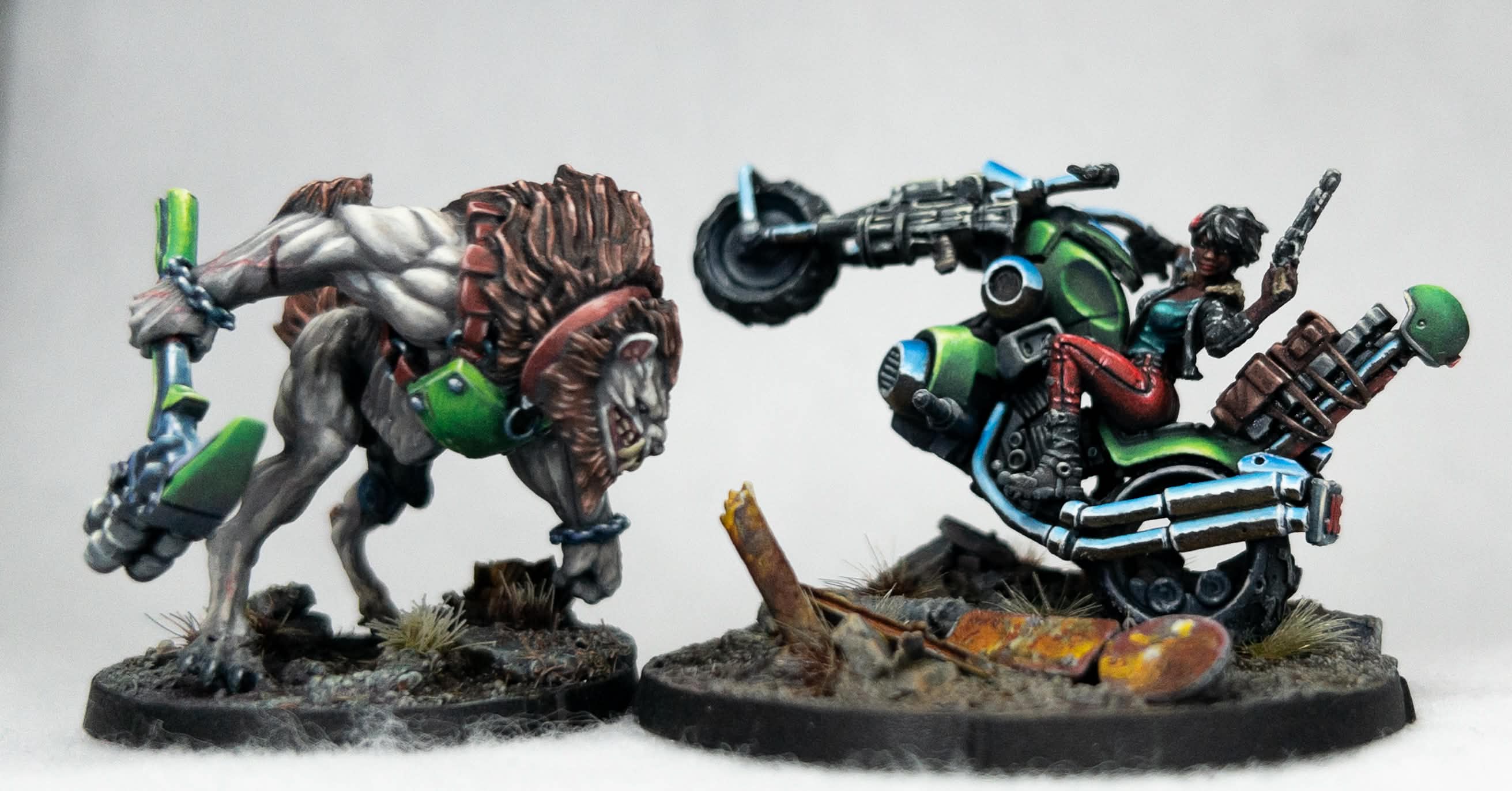 Professionally painted Carmen & Batard miniatures by Jason of True Inq